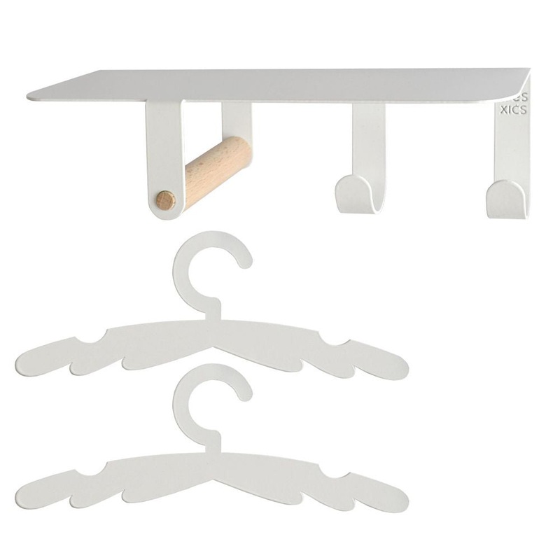 Tresxics Nursery Baby Shelf and Wall Hook