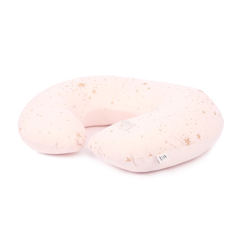 nobodinoz Nursing Pillow Sunrise Gold Stella/Dream Pink