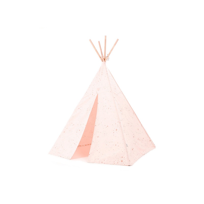nobodinoz Phoenix Teepee Gold Stella/Dream Pink
