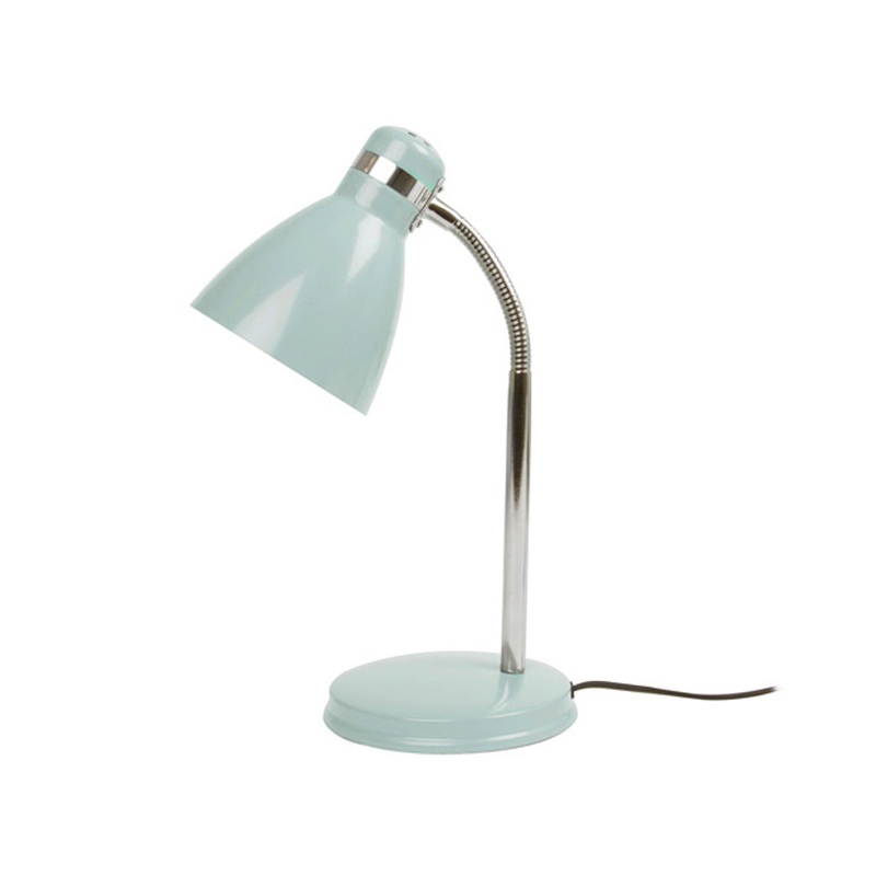 Present Time Table Lamp Study Metal Misty Grey Shade