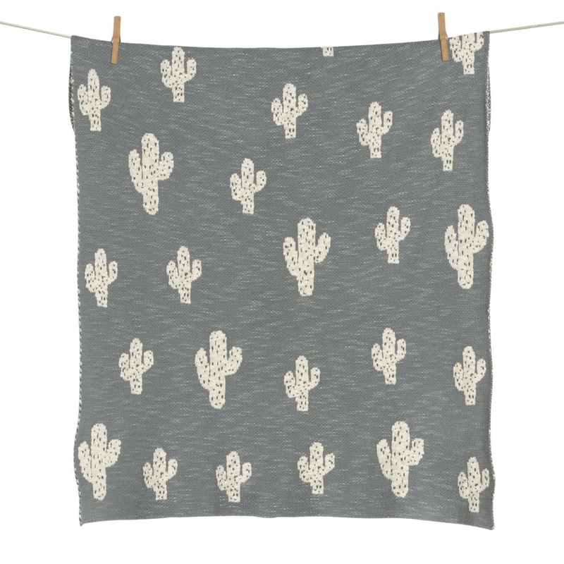 Quax Knitted Blanket - Cactus - 65x80cm