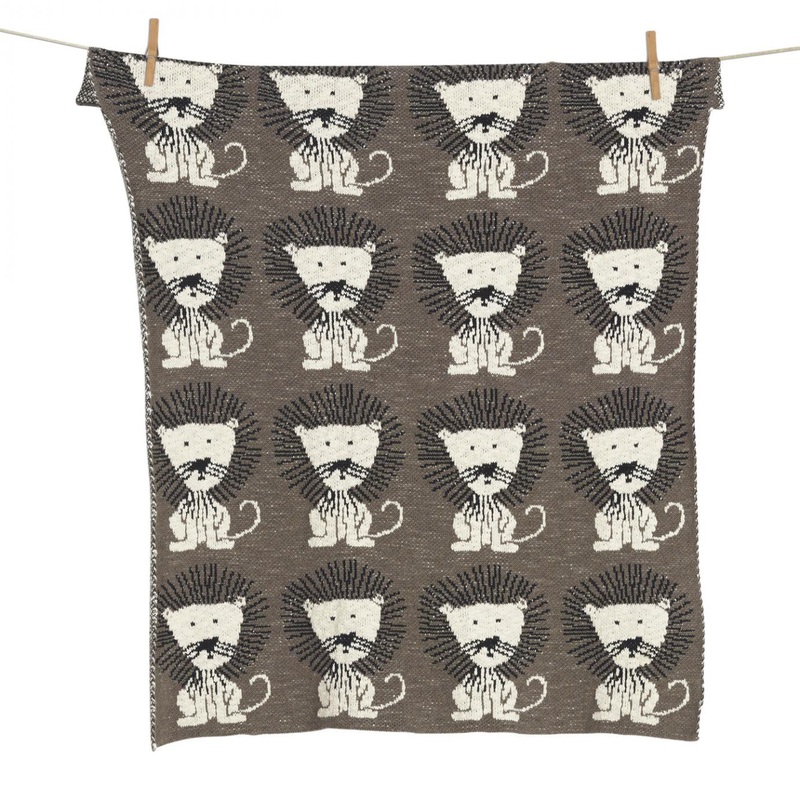 Quax Knitted Blanket - Lion - 65x80cm