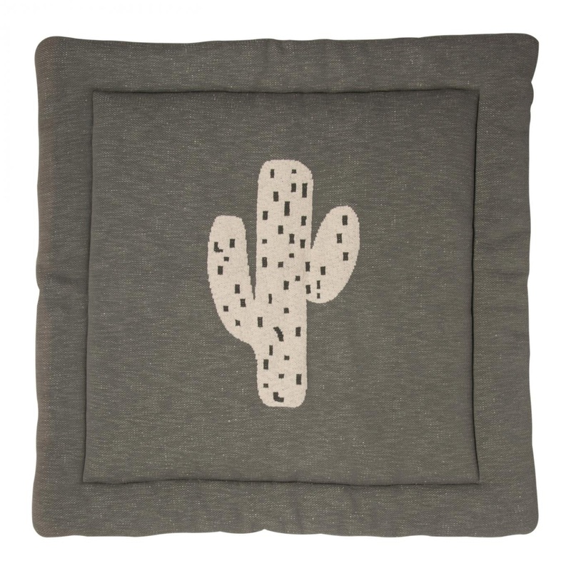Quax Knitted Playpen Mat - Cactus - 100x100cm