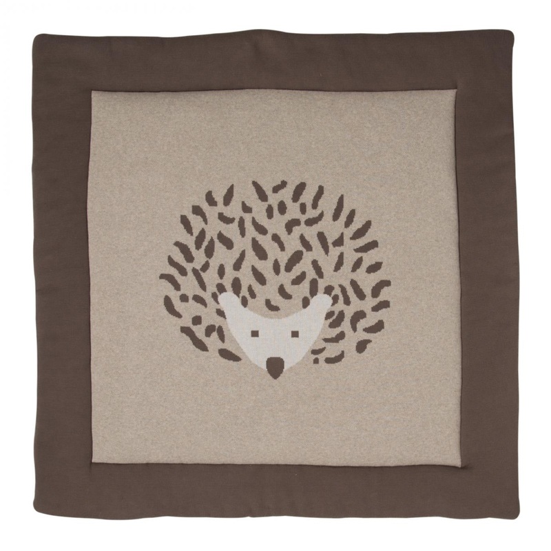 Quax Knitted Playpen Mat - Hedgehog - 100x100cm