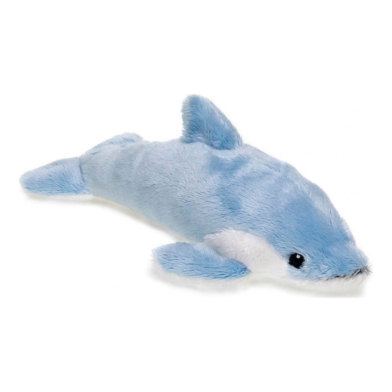WWF Plush Sea Animals Dolphin Blue