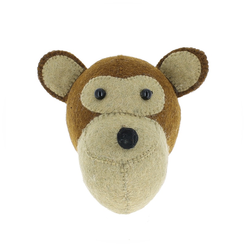 Fiona Walker England Camel Monkey Head Mini