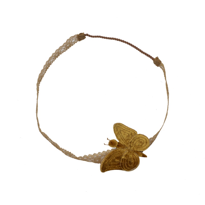 Numero 74 Butterfly Headband Gold