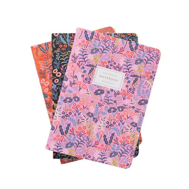 Rifle Paper Co Assorted Set of 3 Tapestry Notebooks