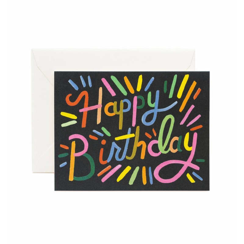 Rifle Paper Co Fireworks Birthday Card