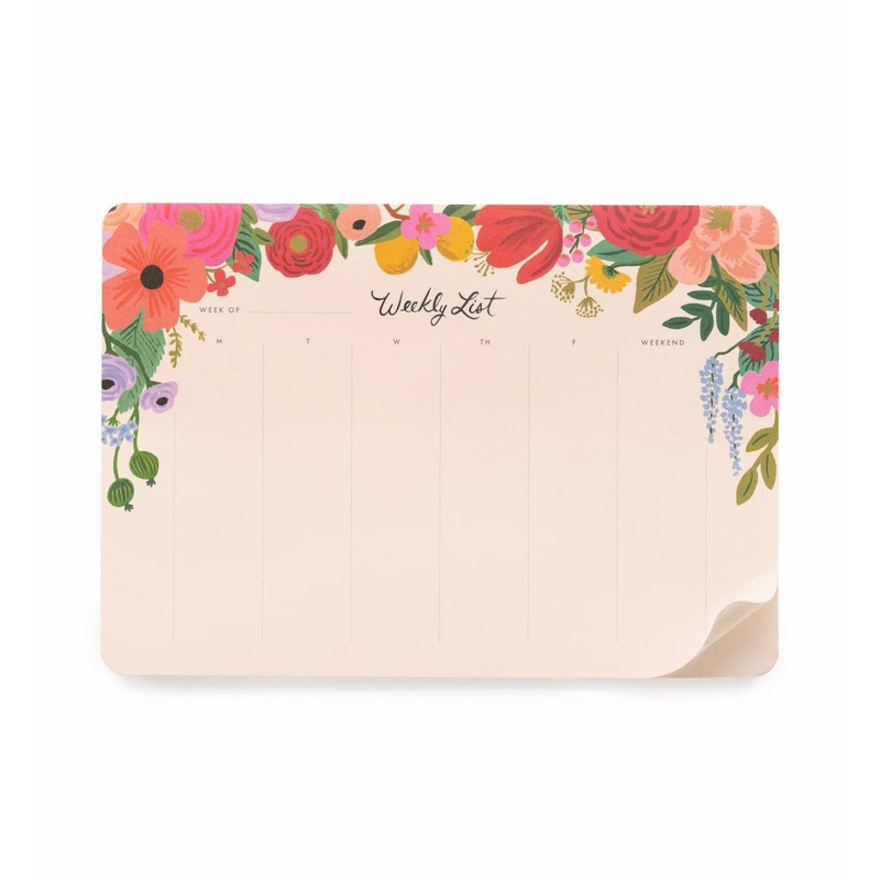 Rifle Paper Co Garden Party Weekly Desk Pad