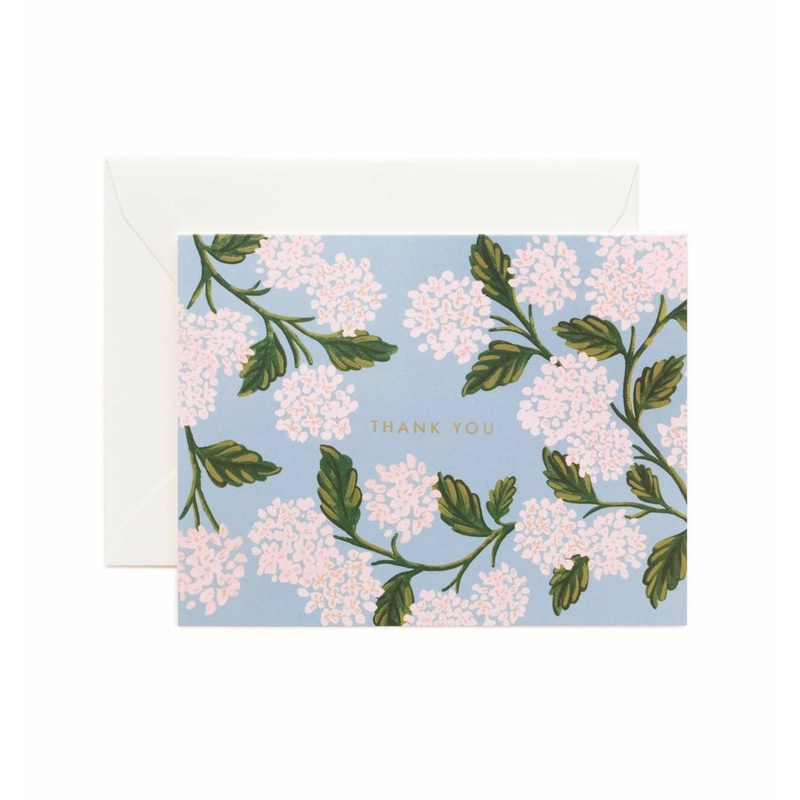 Rifle Paper Co Hydrangea Thank You Card