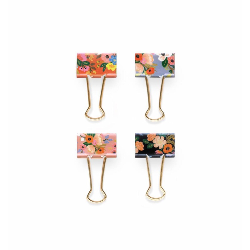 Rifle Paper Co Lively Floral Binder Clips