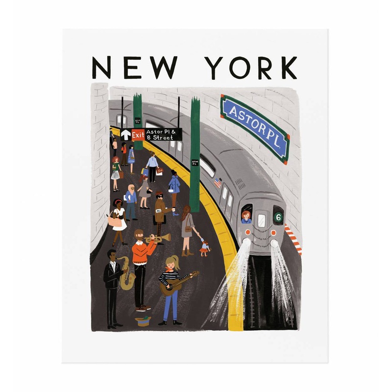Rifle Paper Co New York World Traveler Art Print