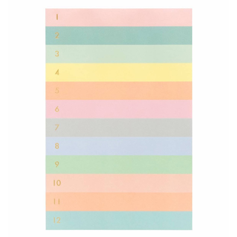 Rifle Paper Co Numbered Color Block Memo Notepad