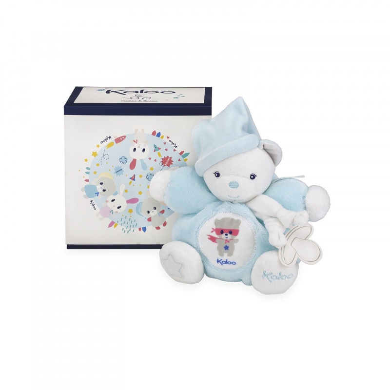 Kaloo Chubby Bear Aqua Small 18cm