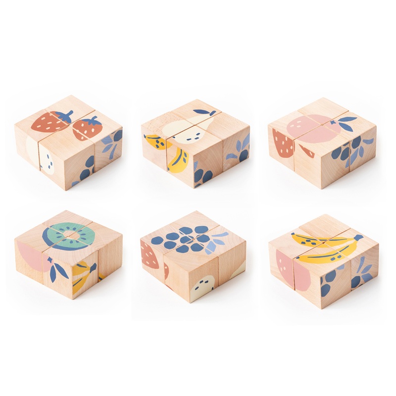 nobodinoz Fruits Wooden Cubes