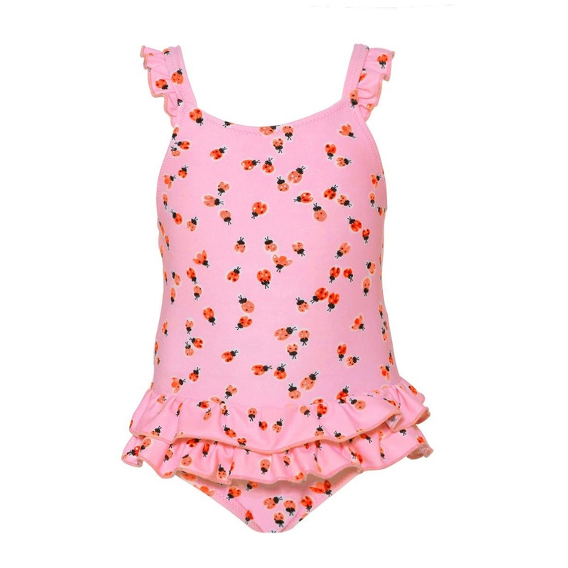 Sunuva Baby Girls Frill Swimsuit Baby Pink
