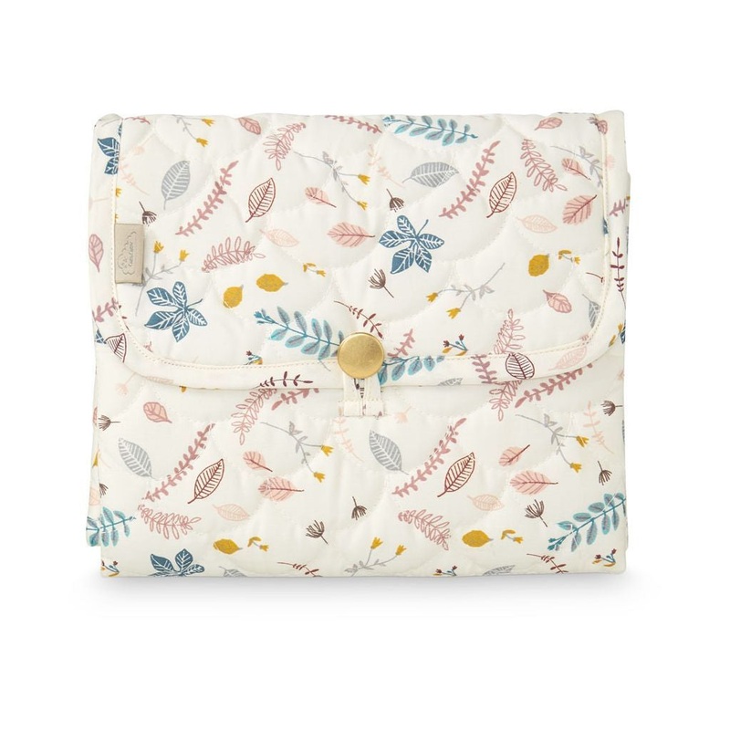 Cam Cam Copenhagen Changing Mat Quilted Press Leaves Rose