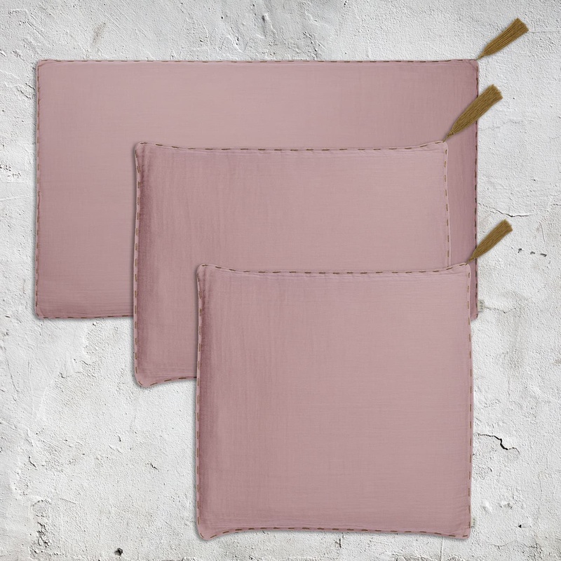 Numero 74 Cushion Cover Plain With Padding Cushion Dusty Pink