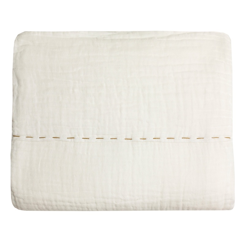 Numero 74 Top Flat Bed Sheet Embroidery White