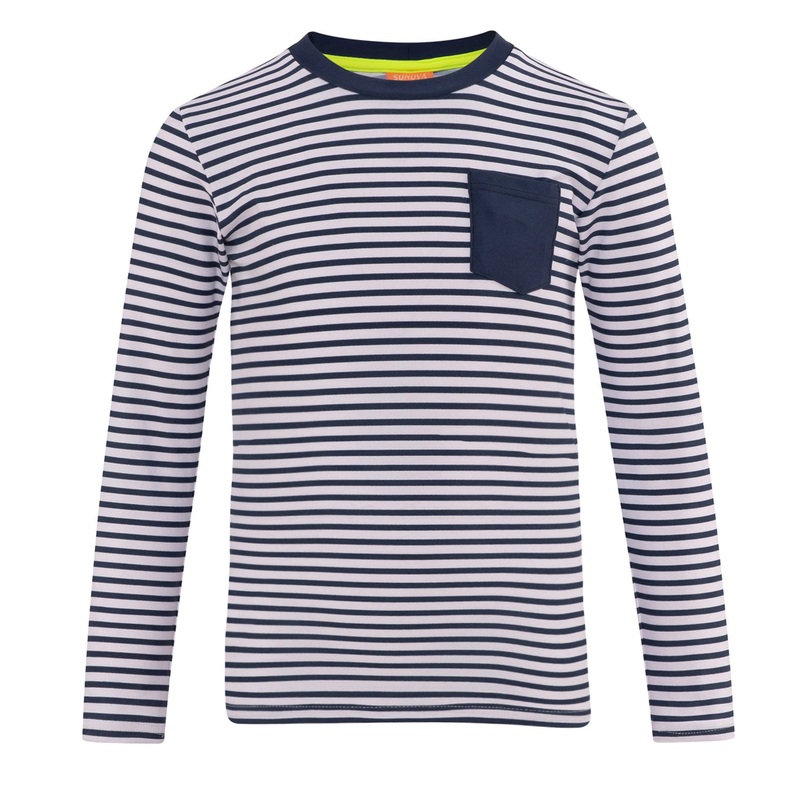 Sunuva Boys Classic L/S Rash Blue/White