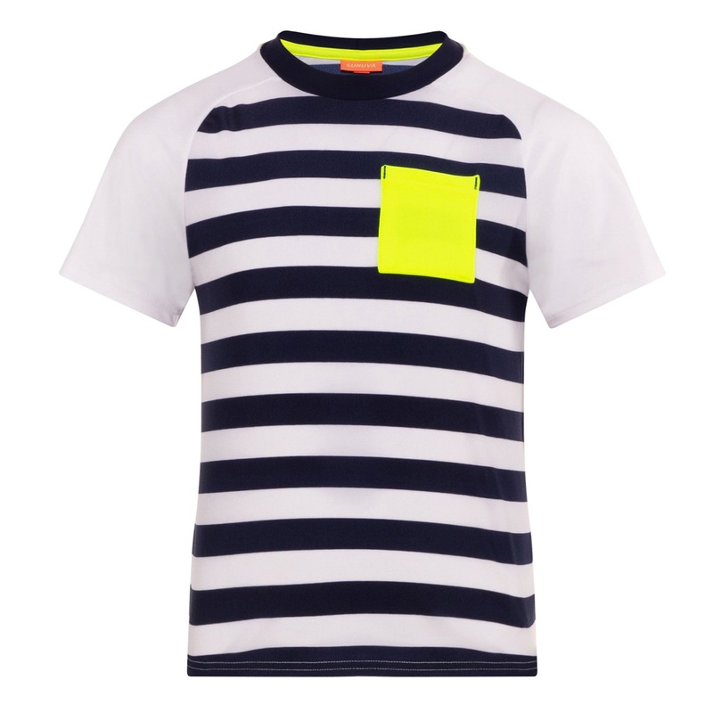 Sunuva Boys S/S Curve Raglan Rash Navy/White