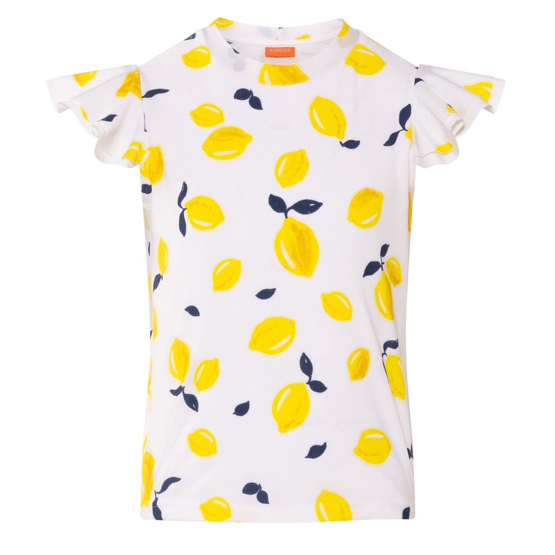 Sunuva Girls Flutter S/S Rash White