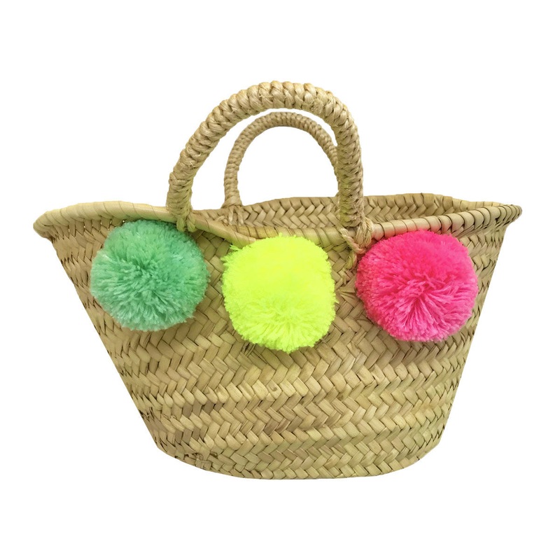 Sunuva Girls Tassel Beach Basket Multi