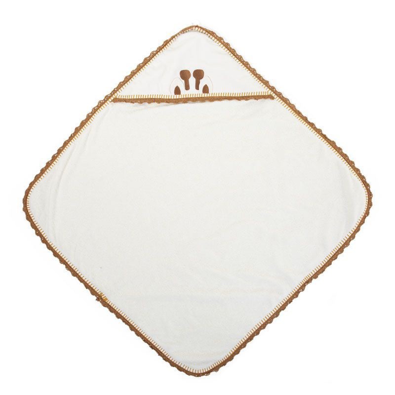 Childhome Bathcape + Face Cloth Jersey Crochet