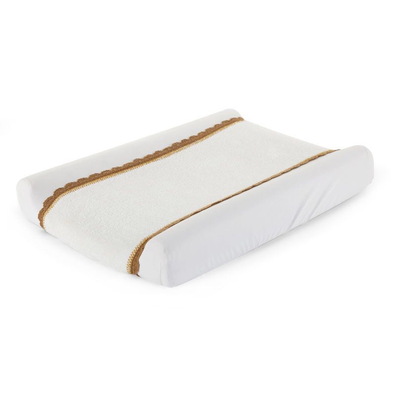 Childhome Changing Cushion Cover Jersey+Terry Crochet Ecru