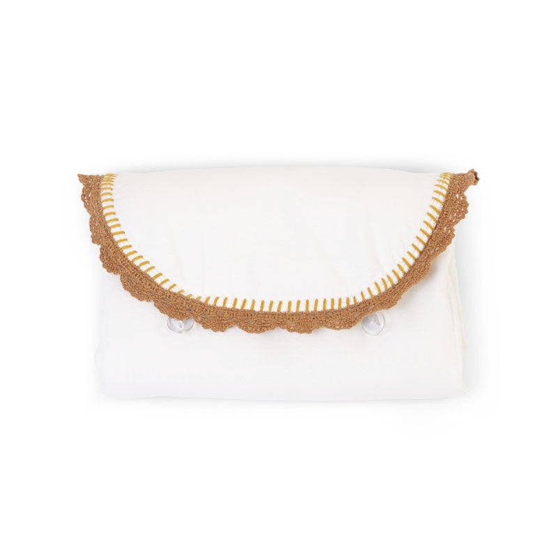 Childhome Changing Mat Angel Jersey Crochet Ecru