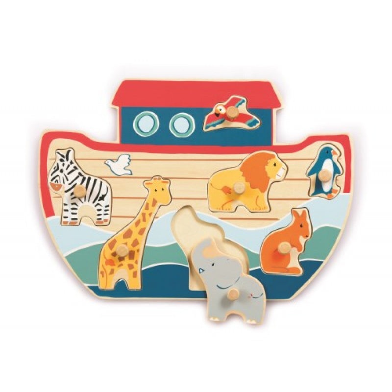 Egmont Toys Wooden Puzzle Noah's Ark with Pegs