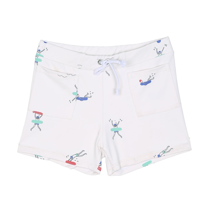 Emile et Ida Swimsuit Ecru Plongeurs