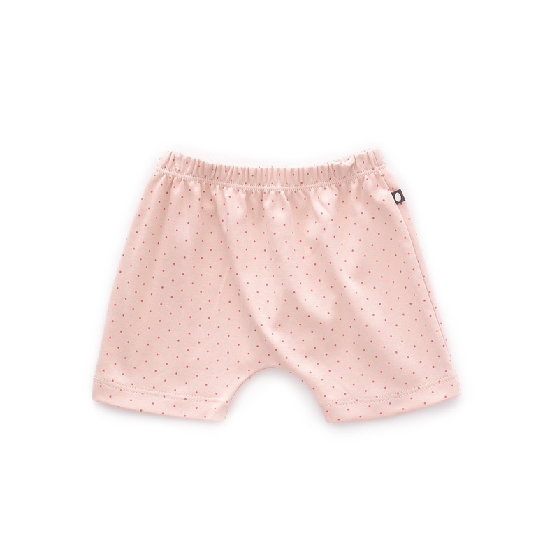 Oeuf Baby Shorts Light Pink/Rust Dots