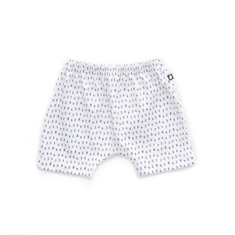 Oeuf Baby Shorts White/Numbers