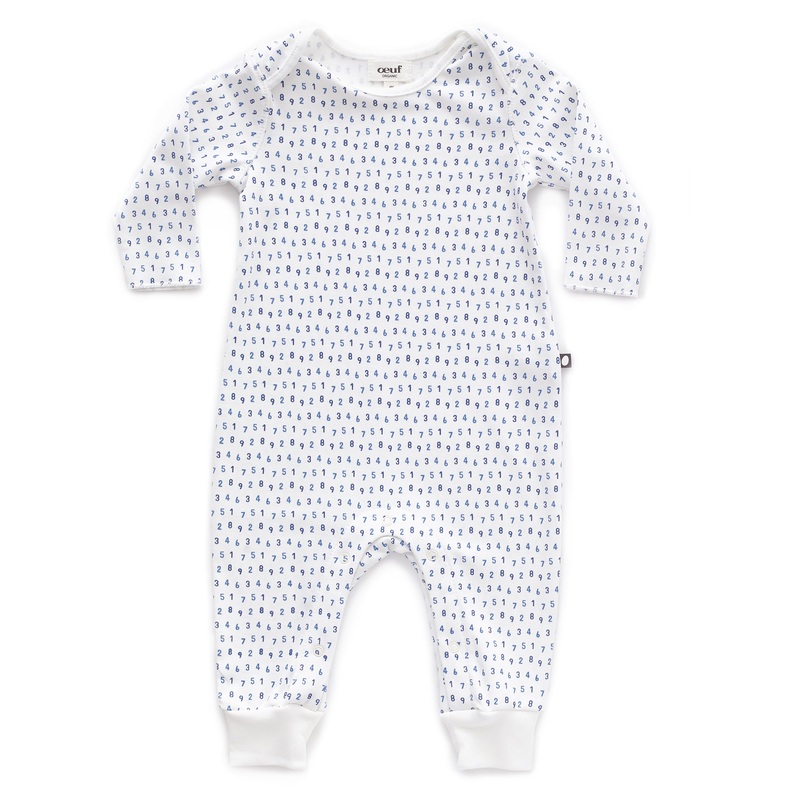 Oeuf Jumper White/Numbers