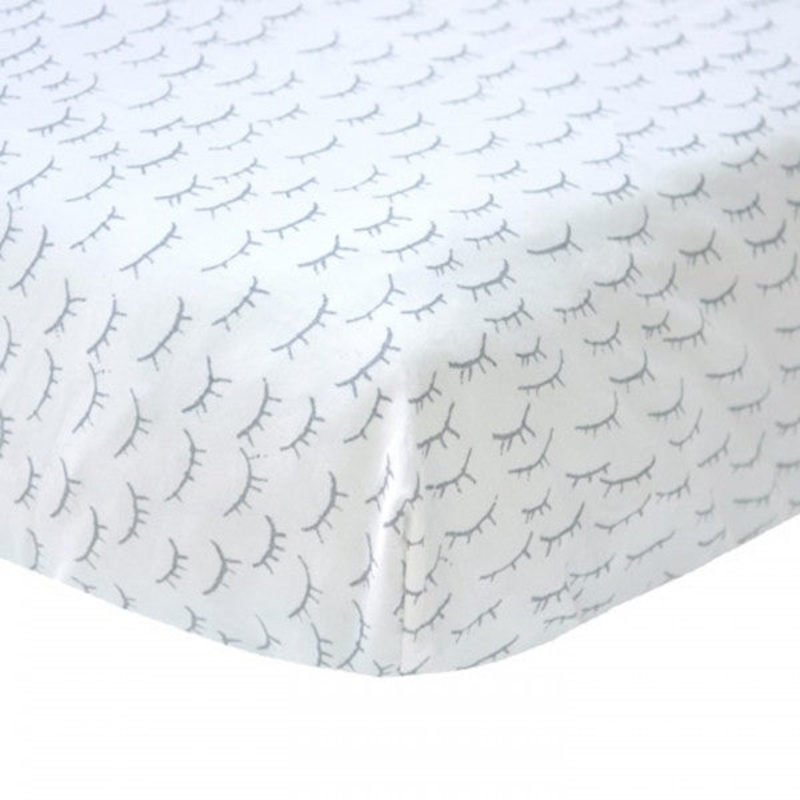 Blabla Kids Crib Sheet Little Sleepy Grey
