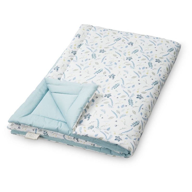 Cam Cam Copenhagen Blanket Soft Pressed Leaves Blue