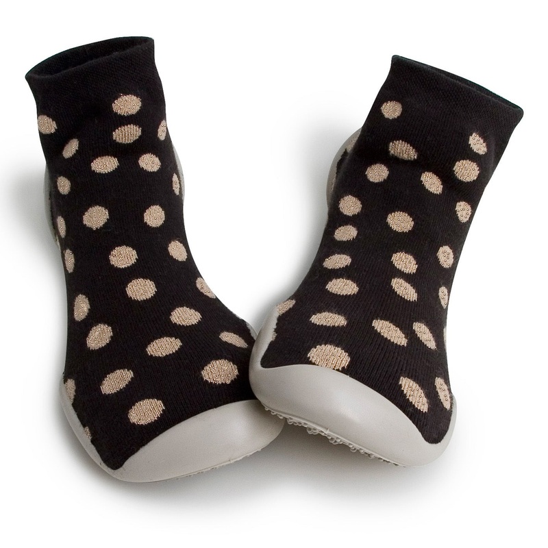 collgien Disco Gold Viva Sock Slippers