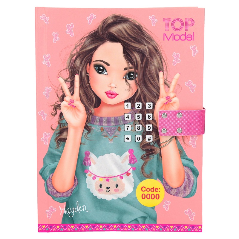 Depesche Topmodel Diary with Code and Sound Apricot