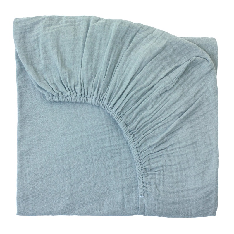 Numero 74 Fitted Sheet Plain Sweet Blue