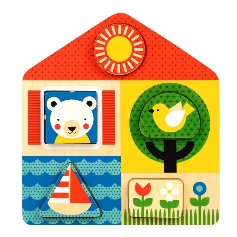 Petit Collage Early Years - Day & Night Tray Puzzle