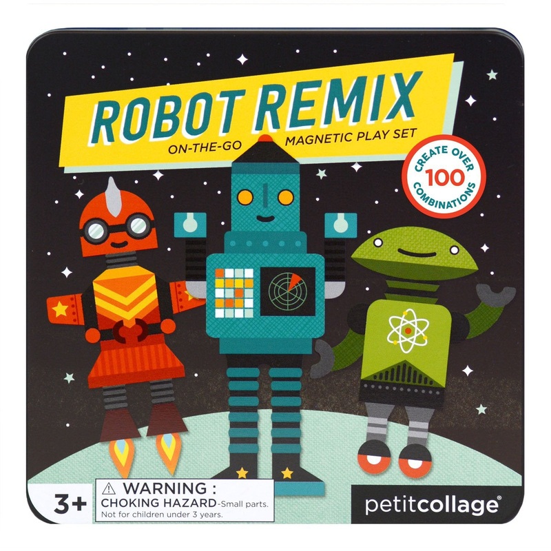 Petit Collage Magnetic Box - Robot