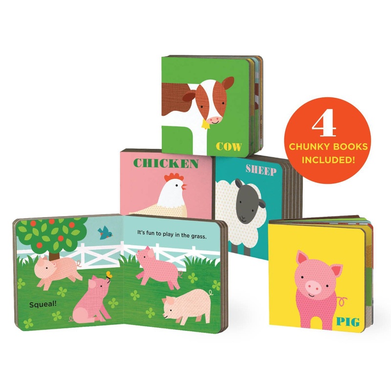 Petit Collage Mini Book Set - Farm