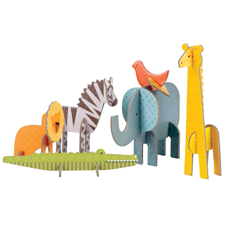 Petit Collage Pop-Out - Safari