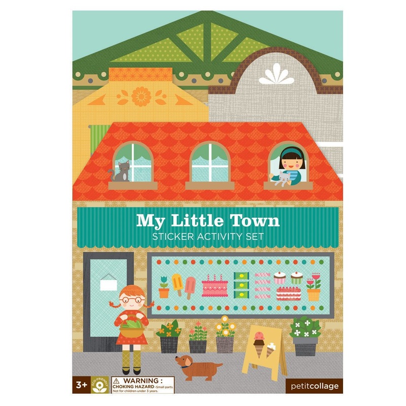 Petit Collage Stickers Book - My Little Town