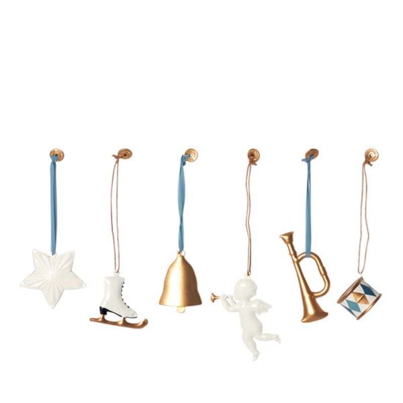Maileg Ornament In Box Metal 6pcs