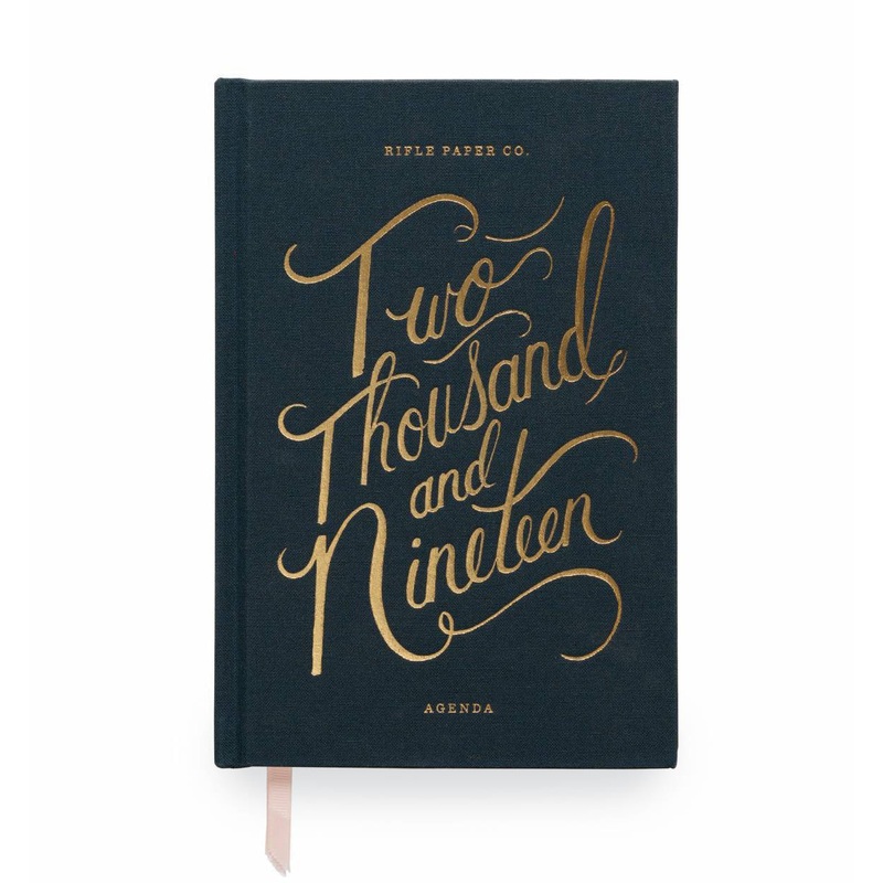 Rifle Paper Co 2019 Navy Hardcover Agenda