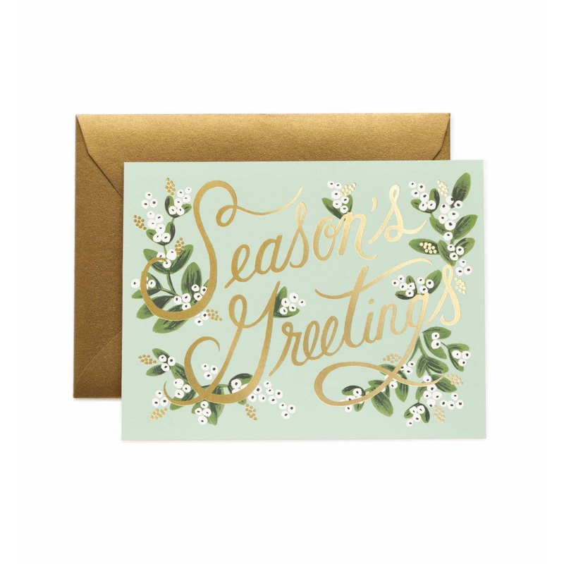 Rifle Paper Co Mistletoe Season's Greetings Card