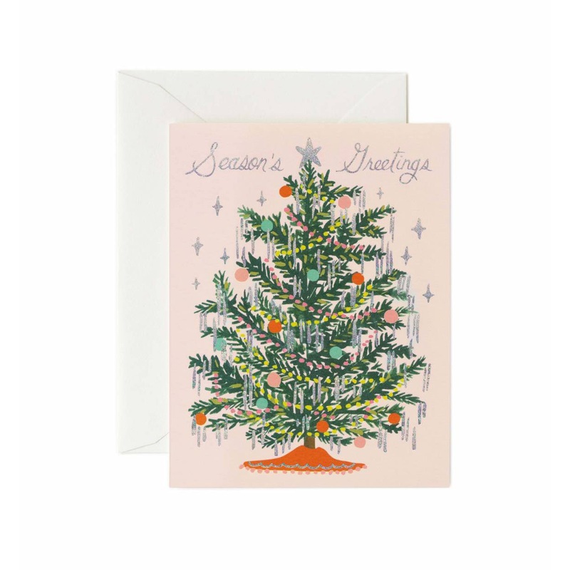 Rifle Paper Co Tinsel Tree Card
